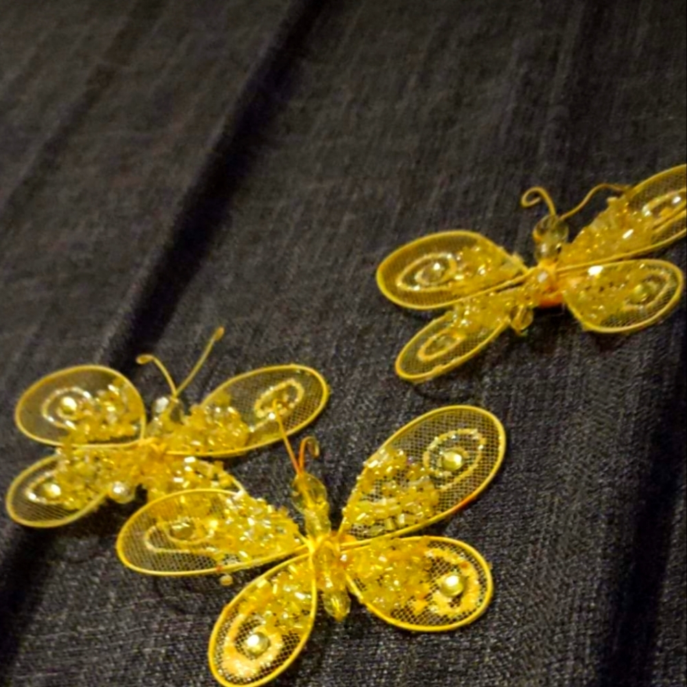 Yellow Butterfly Wall Art